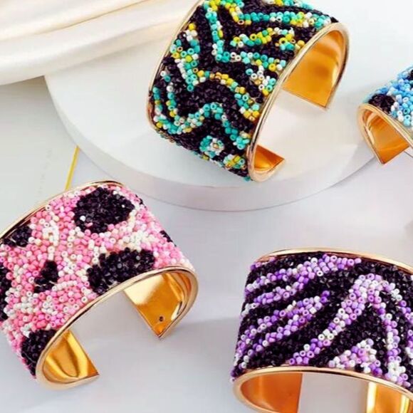 Jewelry - Beaded Cuff Bracelet   